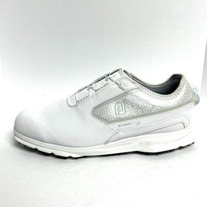 FootJoy Golf SuperLites Athletics Shoes Mens 9.5 White Leather Spiked Stability FootJoy SUPERLITES White Leather Lace-Up Soft Spike Golf  main image 4